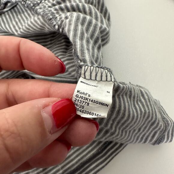 Disney Jumping Beans Girls Minnie Mouse Bow Long Sleeve Peplum Top Size 6X - Picture 5 of 6